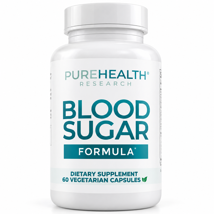 PureHealth Research Blood Sugar Formula Dietary Supplement – 60 Capsules