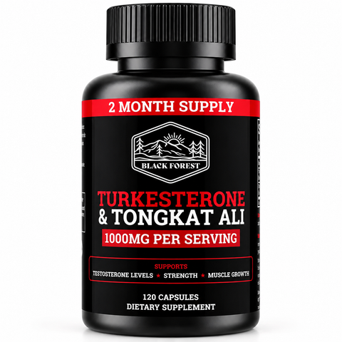 Black Forest Turkesterone 1000mg Dietary Supplement – 120 Capsules