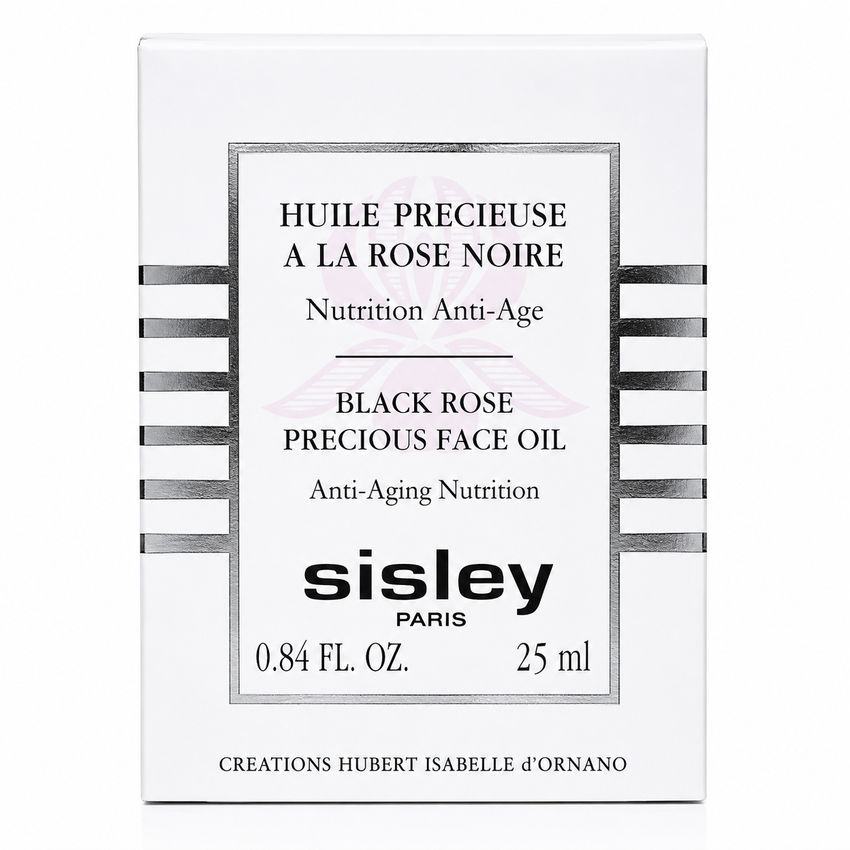 Sisley Paris Black Rose Precious Face Oil packaging on a white background